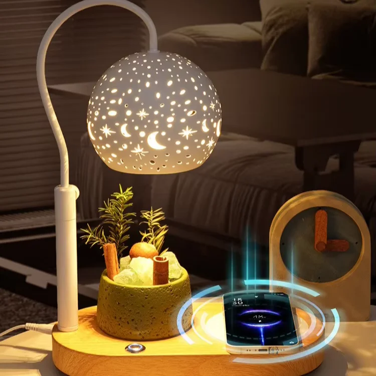 Modern electric iron, multi-function mobile phone, wireless charger, music box, audio, aromatherapy desk lamp, night light gift.