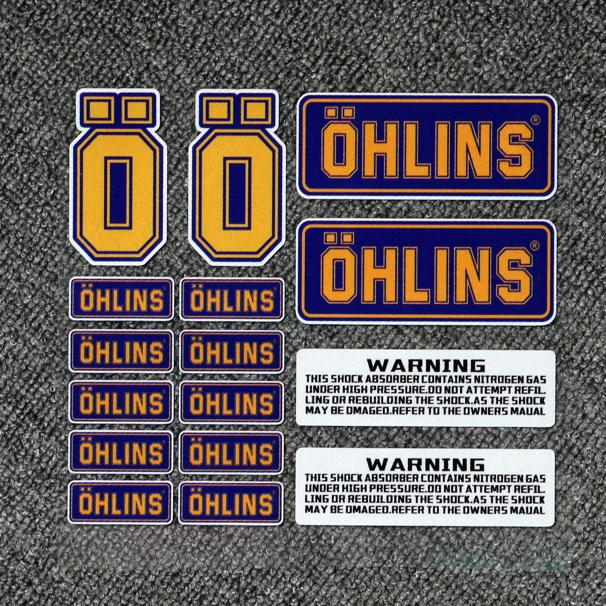 

OHLINS Reflective Stickers Motorcycle Suspension Shock Decal Decoration Racing Bike Modification Waterproof Sticker