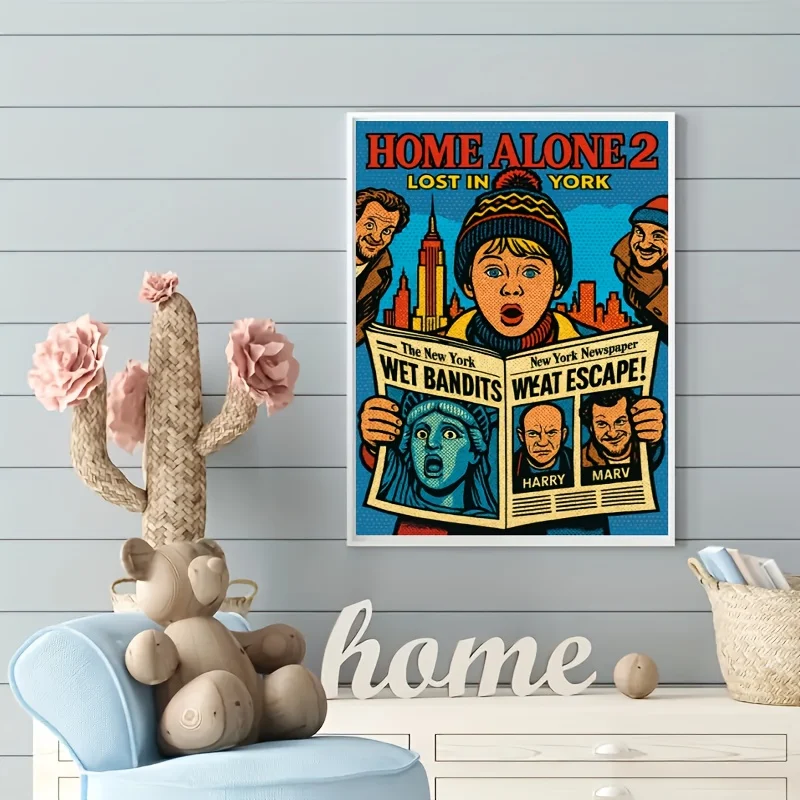 Anime Theme 5D Diamond Mosaic Home Alone Full Round/Square D