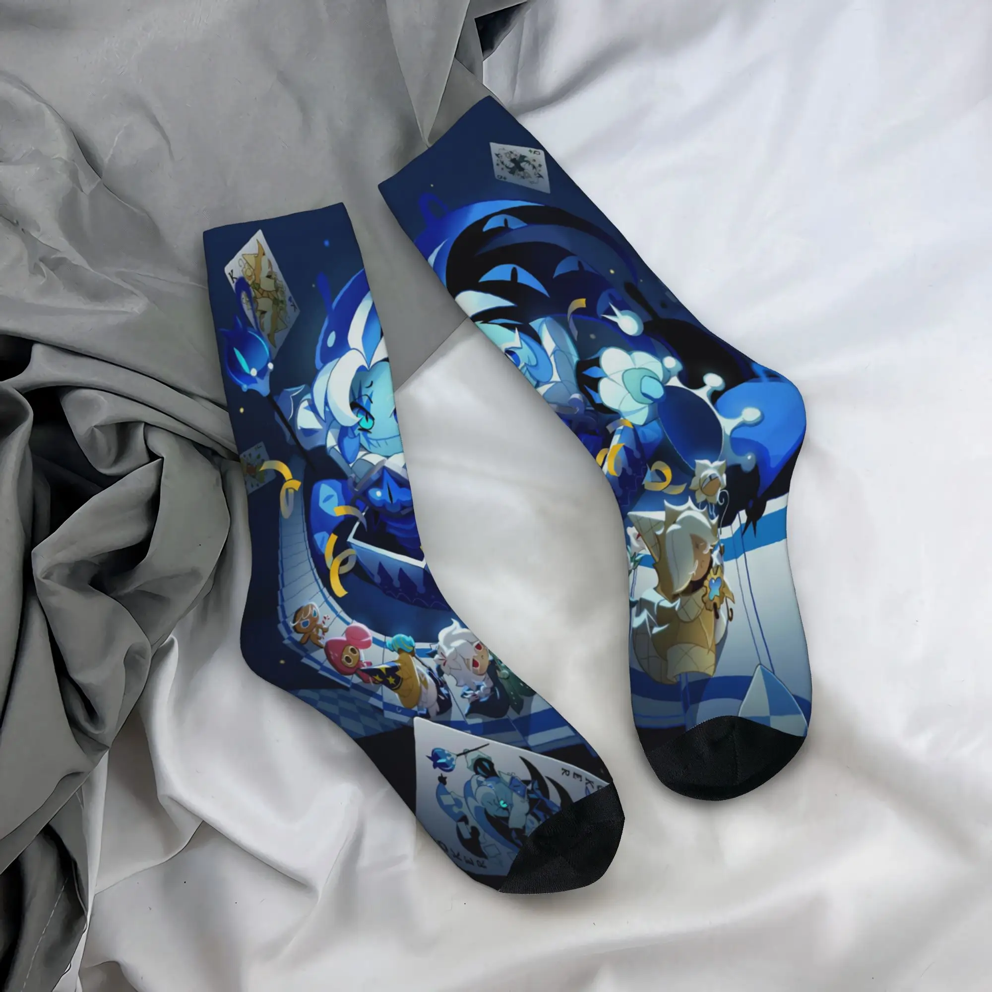 Cozy Unisex Socks Shadow Milk Cookie Merch Warm  High Quality Sock All Season