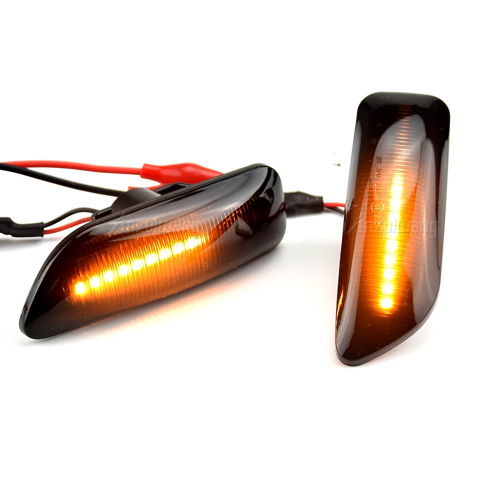 

2Pcs Dynamic LED Side Marker Turn Signal Light Sequential Blinker Indicator Lamp For Volvo XC90 S80 XC70 V70 S60 30722642