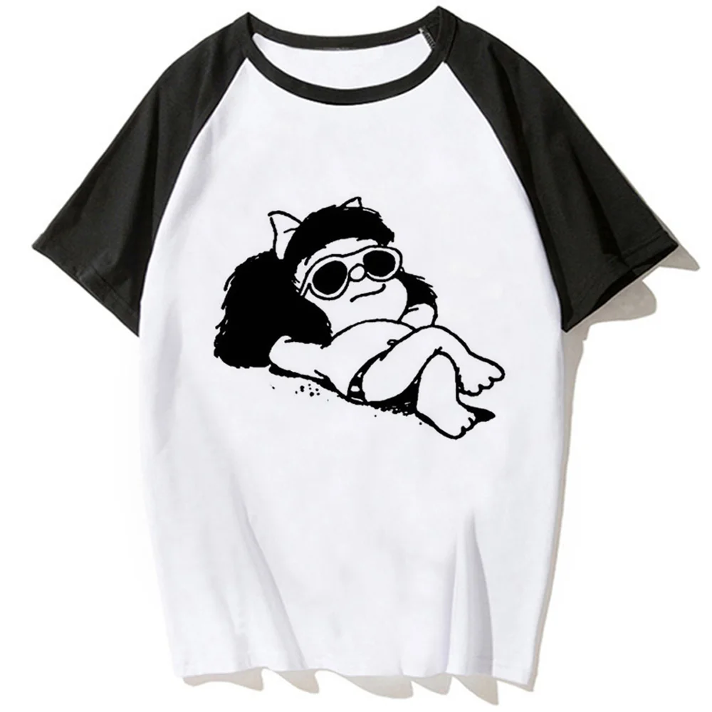 

Mafalda t-shirts women graphic harajuku top girl 2000s funny y2k clothes