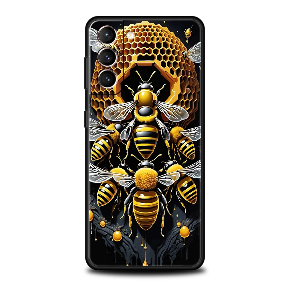 Bugs bees scientific decomposition Phone Case for Samsung Galaxy S24 S23 S22 S20 S21 FE Ultra S10 S10E S9 S8 Plus Soft TPU Shell