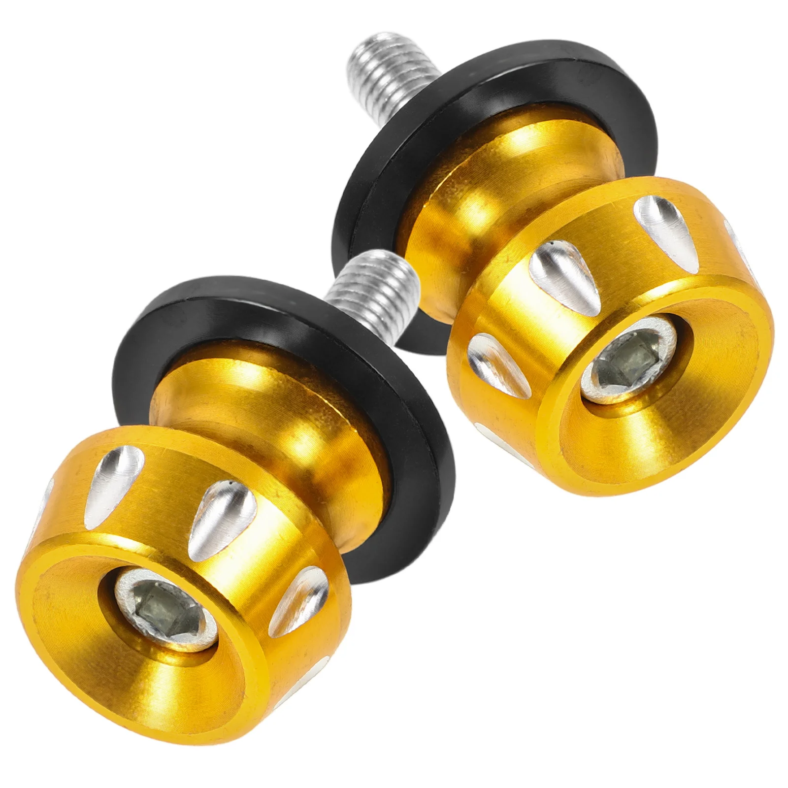 

2pc 8mm Spools Screws Red Golden Swing Arm St Screw Motorcycle Motorcycle Spools Rear Wheel St Mount Fixing