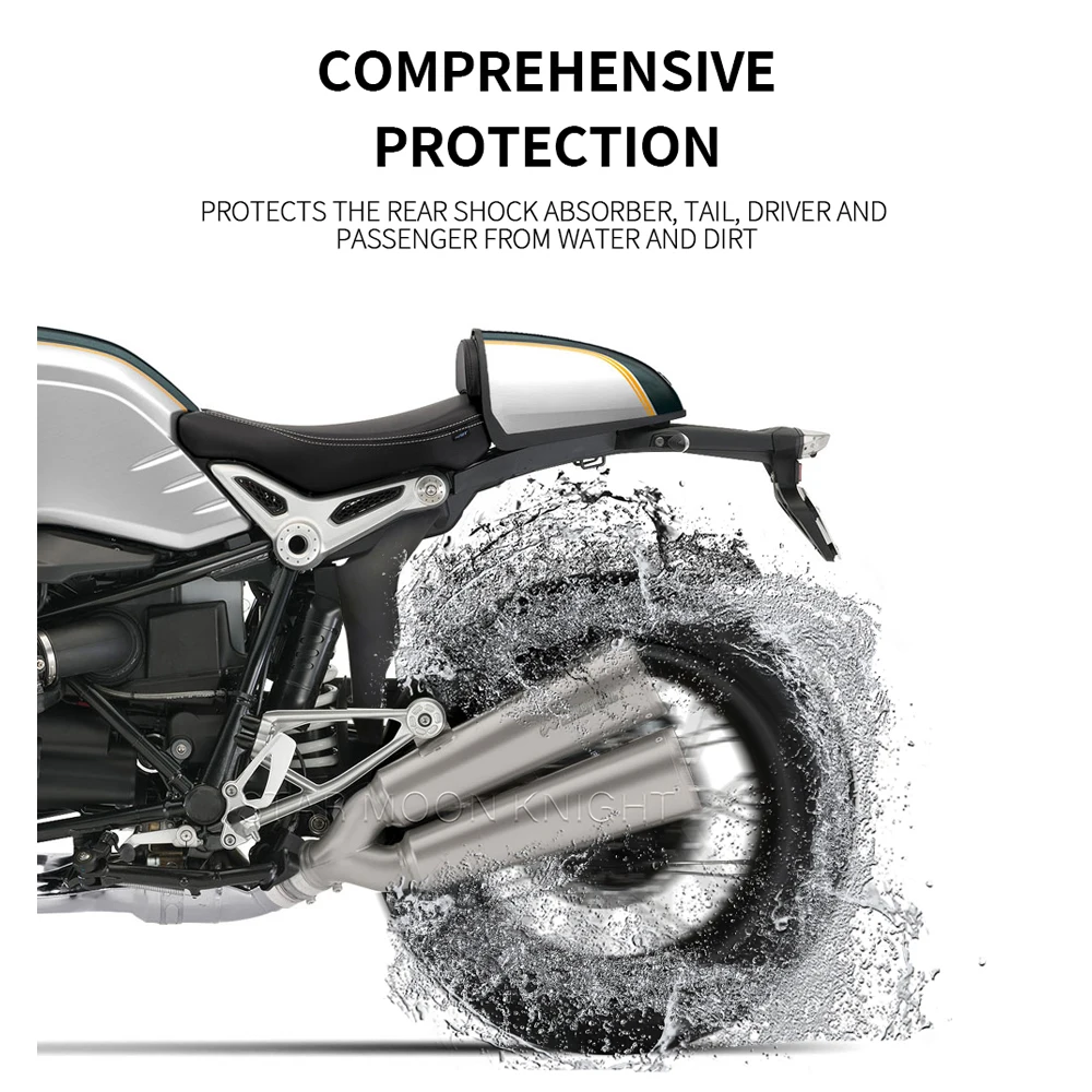 For BMW R nineT RnineT R nine T Pure Racer Scrambler Motorcycles Rear Fender Mudguard Inner Fender Splash Guard Shock Shield