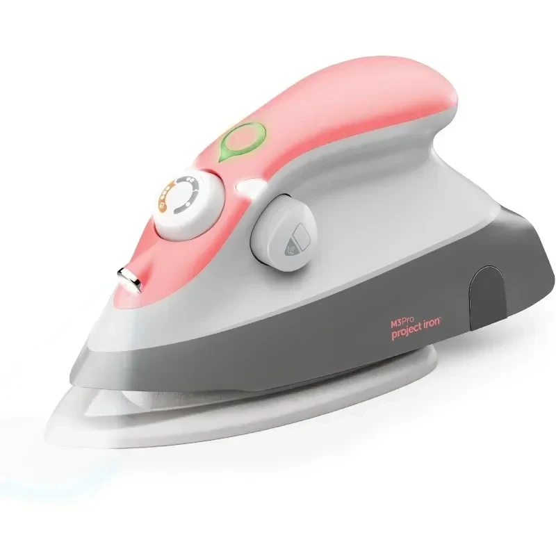 M3Pro Project Steam Iron with Solemate - for Sewing, Quilting, Crafting, and Travel | 1000 Watt Ceramic Soleplate Steam Iron