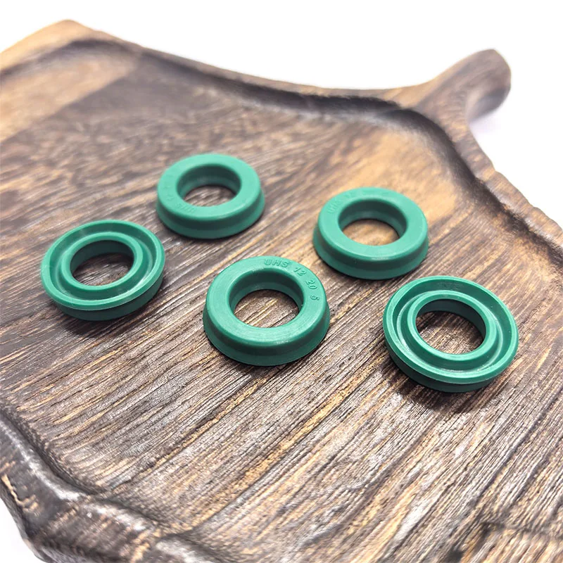 2pcs-UN/UHS Type PU Hydraulic Seals, Corrosion & Wear‑Resistant Oil Seals for Excavators and Forklifts