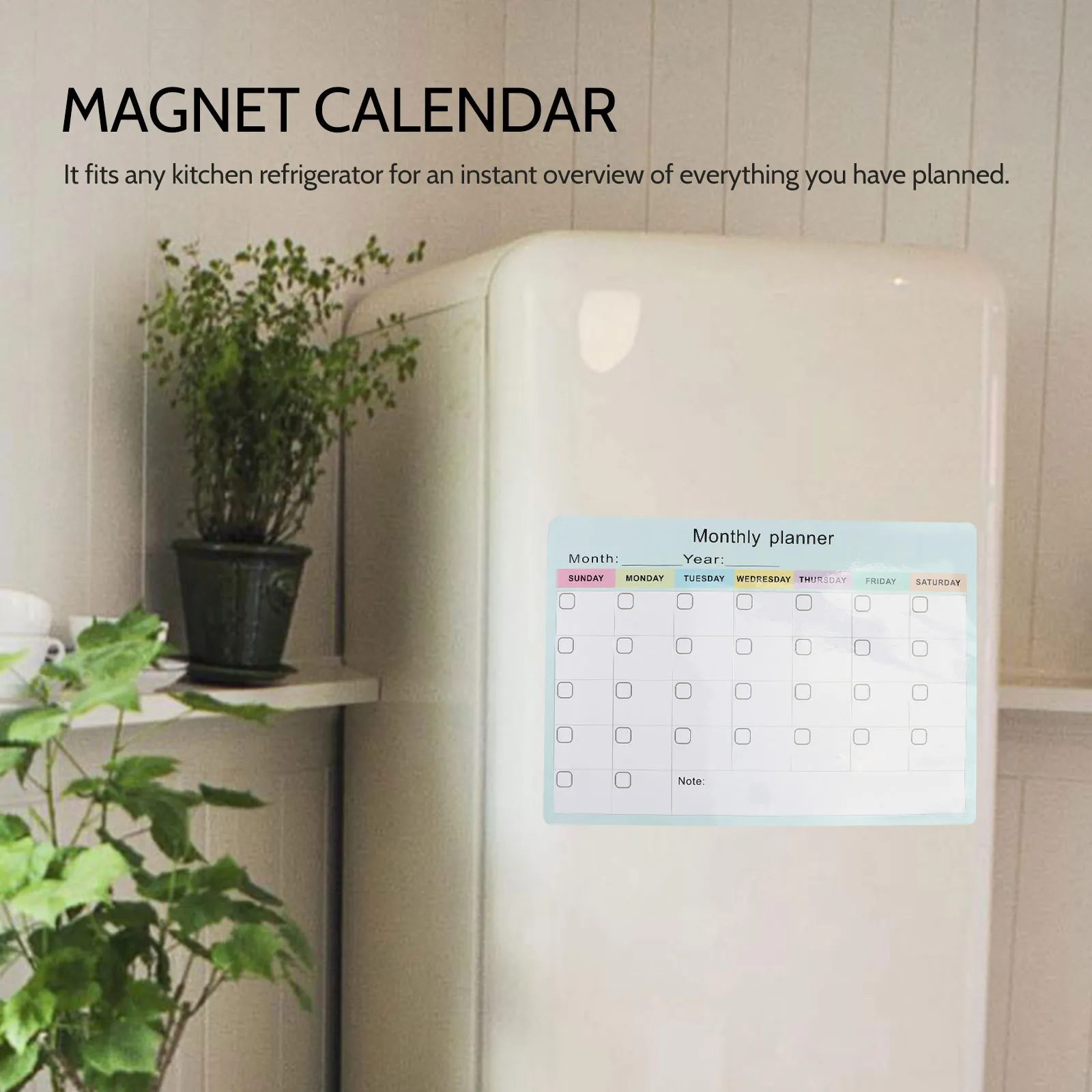 

Магнитная доска для ежемесячного планирования, 1 шт., премиум-класса, многоразовая, с гибкой поверхностью, для дома, органайзер для расписания, гибкий планировщик на холодильник