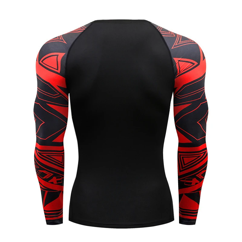 MMA T-shirt Men's Rashguard Long Sleeve Muay Thai T-shirts Gi BJJ Jiu Jitsu MMA Compression Shirt Fitness Gym Boxing Jerseys
