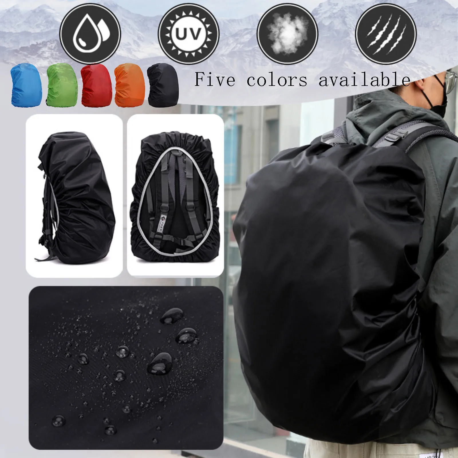 Portable Waterproof Backpack Rain Cover Travel Camping Outdoor Climbing Bags Protective Gear Male And Female 2024 New Backpacks