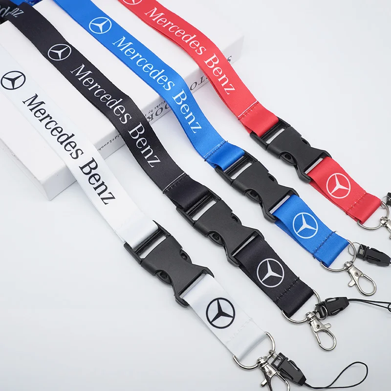 

Fashion Neck Straps Lanyard Key Chain Ring Work ID Card Hanging Rope For Mercedes Benz A C E S G Class GLC CLE CLA GLB GLS W177