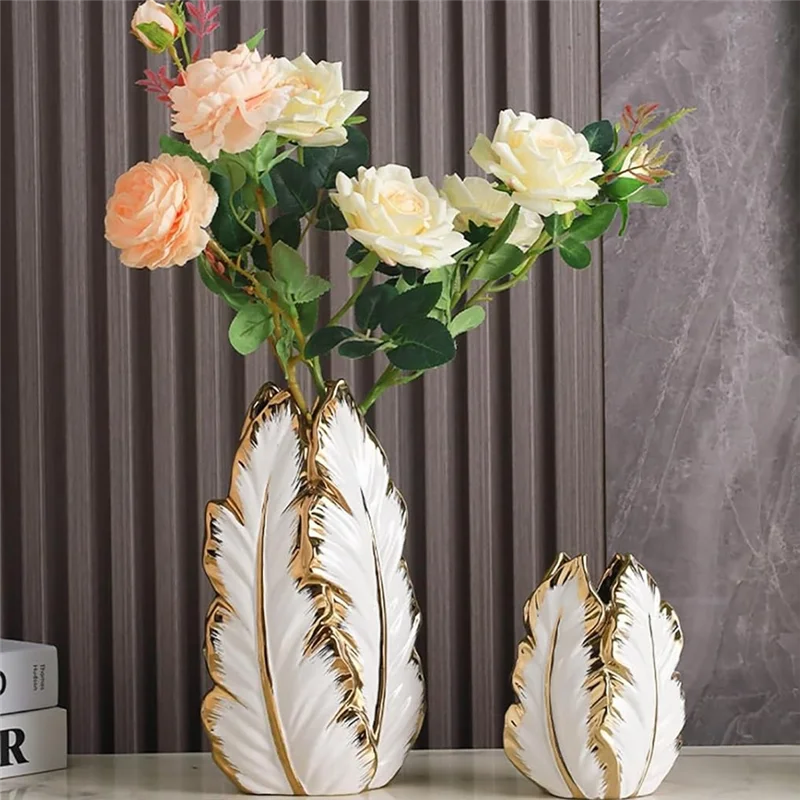 

ABJN-Скандинавская лампа, роскошная позолоченная элитная ваза, элегантная домашняя ваза для цветов/современный дизайн-украшение стола X0029