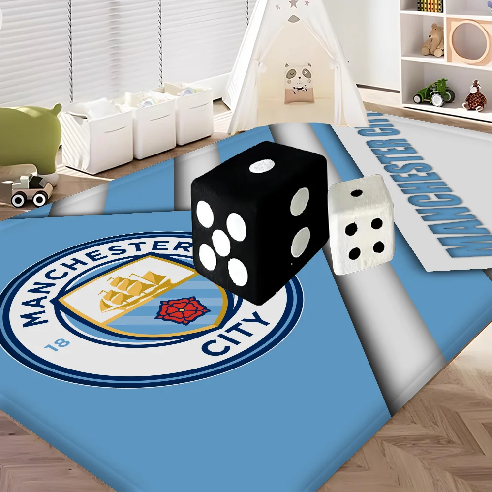 Manchester City FC Boden matte Ins Stil weichen Schlafzimmer Boden Haus Waschküche Matte Anti-Rutsch-Haushalts teppiche