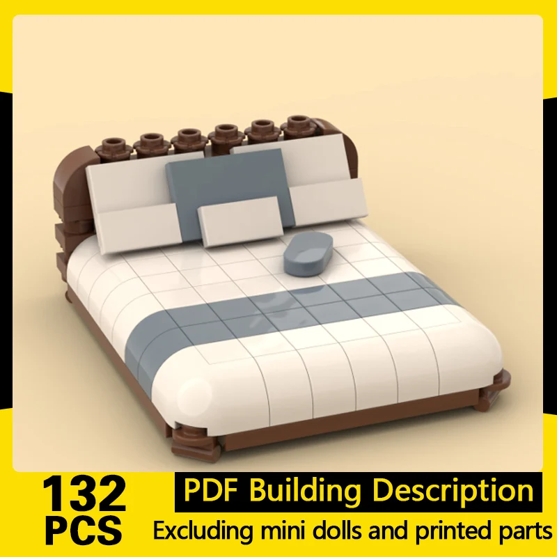 

City Street View Model MOC Building Bricks Mattress And Frame Modular Technology Gifts Holiday Assemble Children Toys Suit