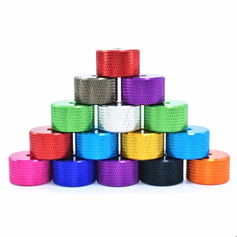 10pcs M3 M4 Aluminum Knurled Thumb Nut 3mm 4mm Threaded Hand Tighten Nut Nuts Anodized 11 Colors view 4