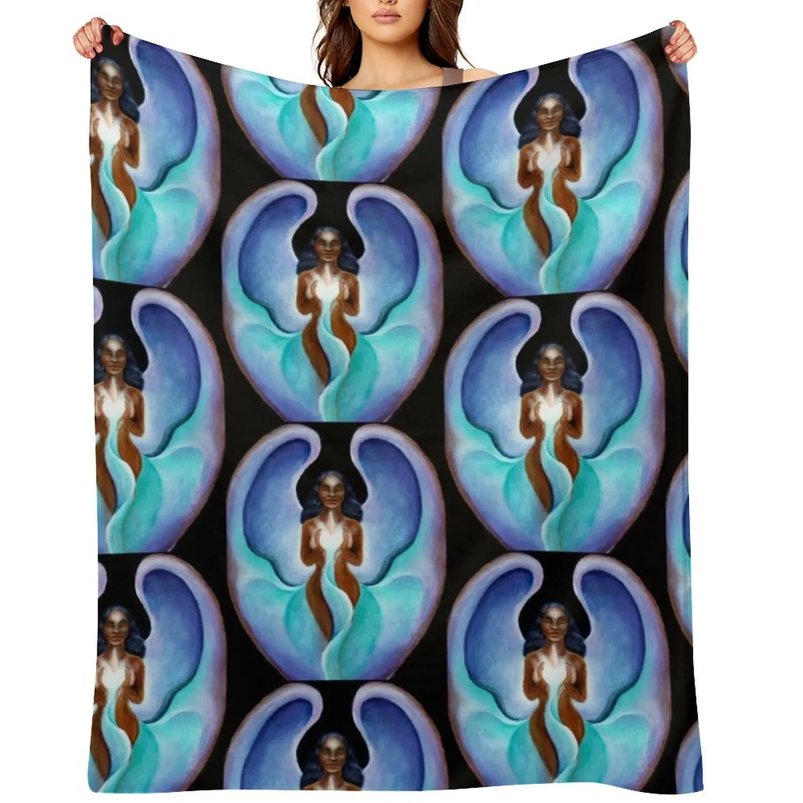 

Yemaya Throw Blanket Kid'S Bed Nap Designers Blankets