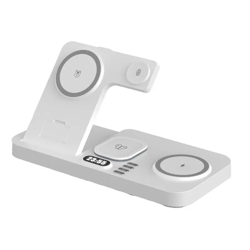 Efficient 30W Digital Clock Wireless Wireless For Smartphone Wireless Stand For Pro Watch