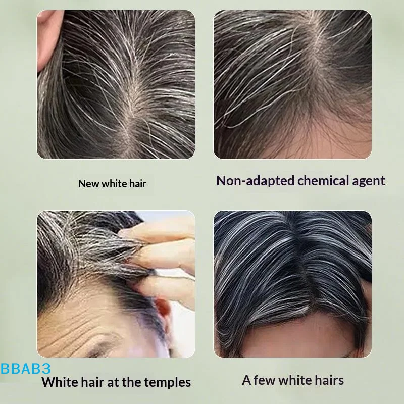 

【B】3-Color Quick Touch-Up Hair Stick Beard Color Stick Portable Temporary Quick Coverage Hair Pen Instant Dye Stick Comb
