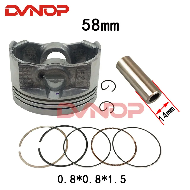 58mm pierścień tłokowy dla Honda WW150D PCX150 PCX 150cc 2013-2018 12100-KZY-701 12100-KZY-700