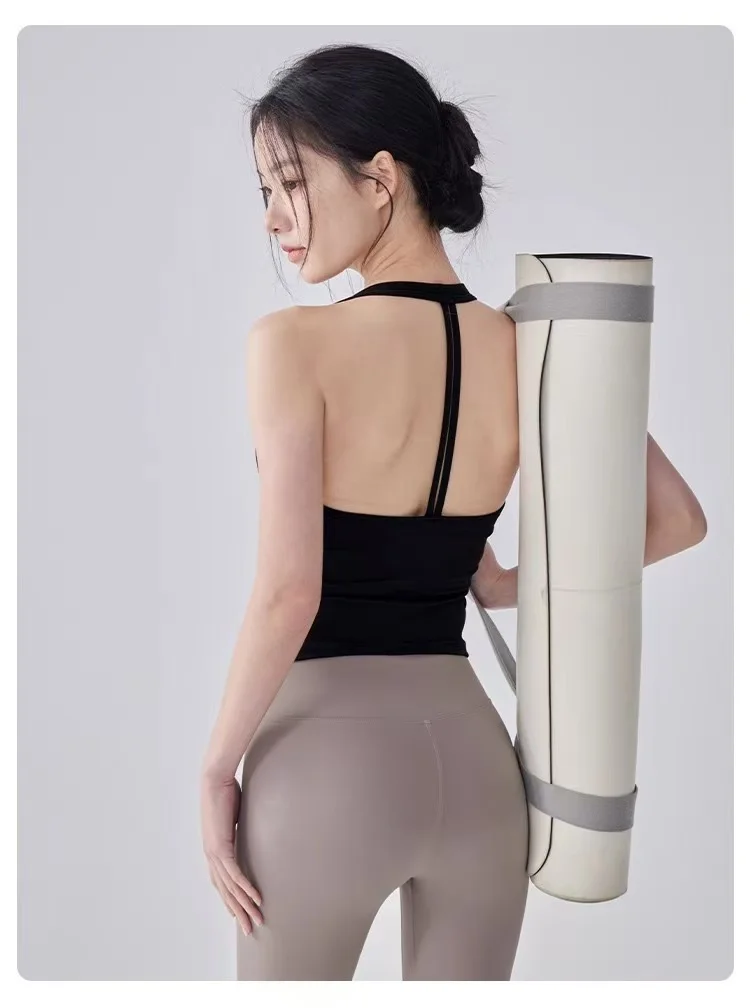 Sportunterwäsche mit Brustpolster, schnelltrocknend, für Pilates-Training, Fitnesskleidung, BH-Träger, sexy, schöner Rücken, Yoga-Top für Damen – Detail 10