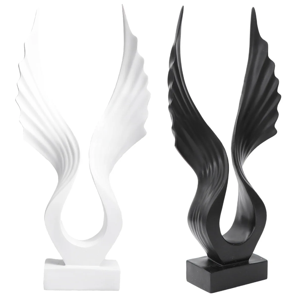 

Angel Wing Ornaments Tabletop Decor Figurine Decoration Statue Resin Sculpture Accessories