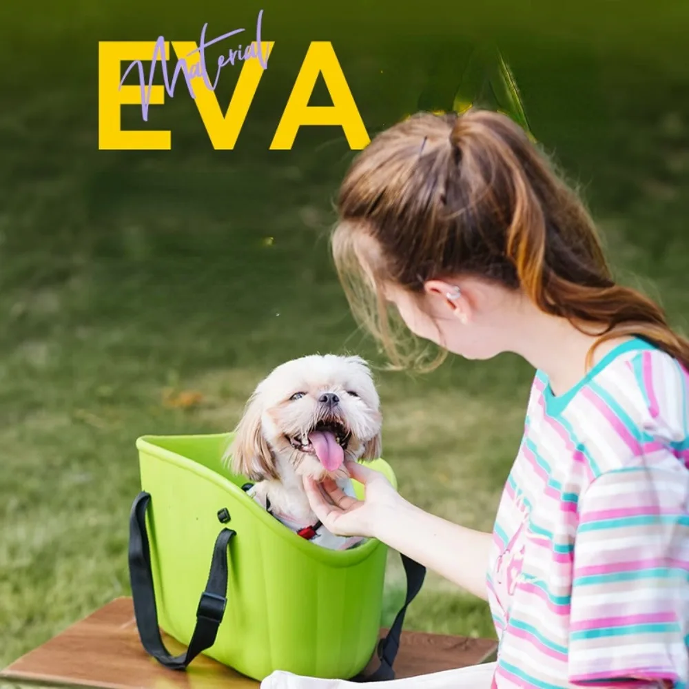 Dog Carrying Bag Breathable Scratch Resistant Pet Dog Backpack Large Capacity Cage Capsule EVA Diagonal Cat Supplies