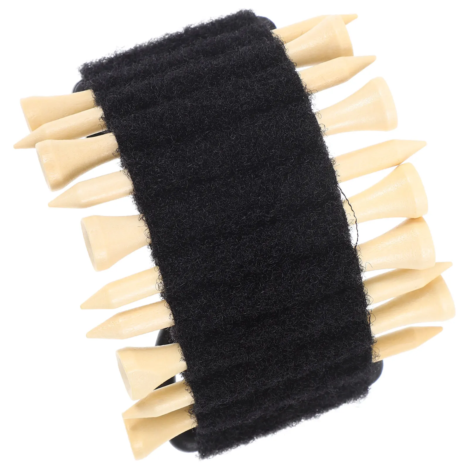 

1 set Golf Tee Holder Black Plastic Cloth Anti Wear Fracture Golf Ball Tee Hanging Carrier Accessories Organizer Golfer Gifts