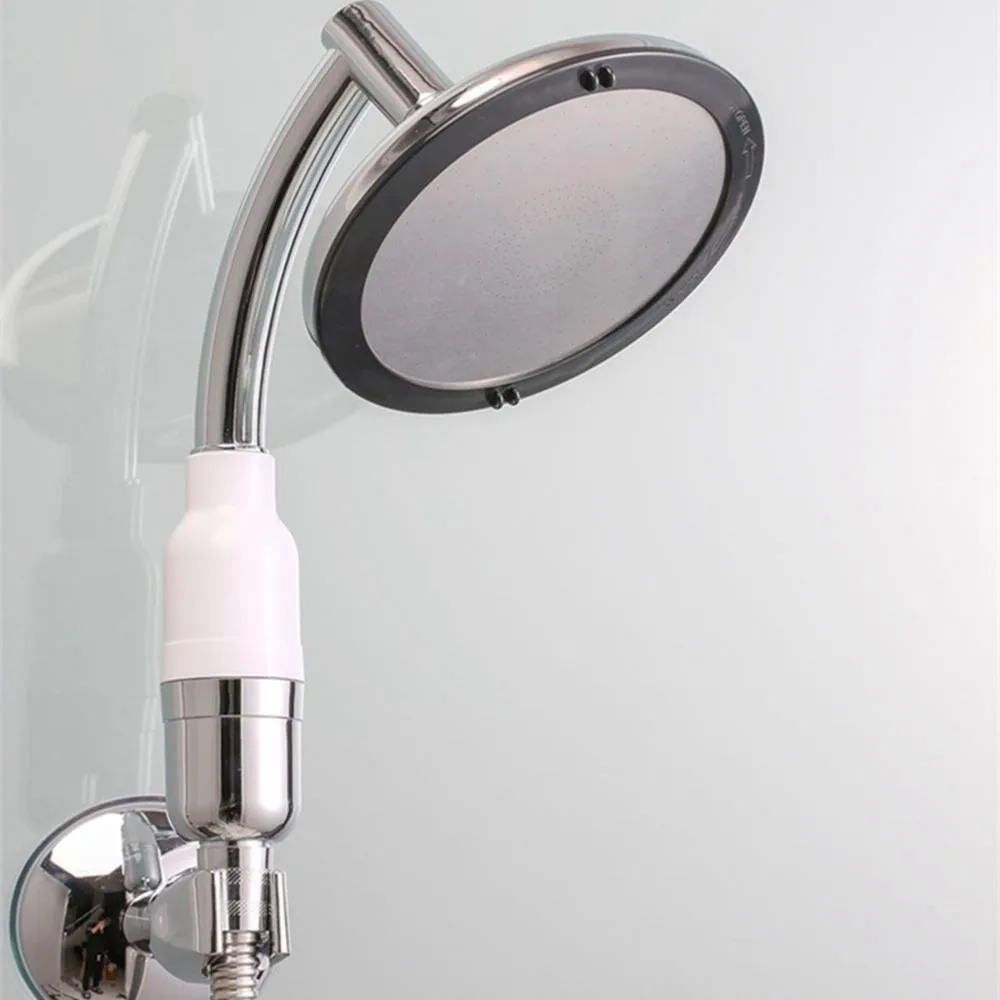 

6-дюймовые душевые насадки высокого давления, экономия воды, с мягким шлангом длиной 1,5 м, круглая насадка для душа, пластик с основанием, большая панель, насадка для душа