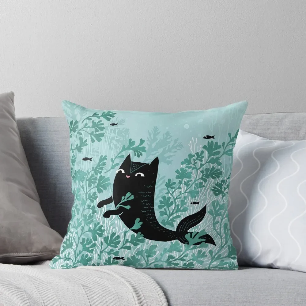 Undersea (Mint Remix) Throw Pillow Pillowcases For Pillows pillowcases for sofa cushions Pillow