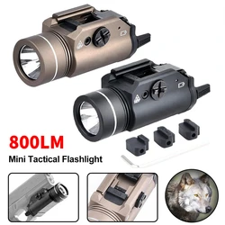 TR-1 Tactical Flshlight HL 800 Lumen LED Electronic Weapon Light Fit 20mm Rail Airsoft Weapon Hunting Flashlight