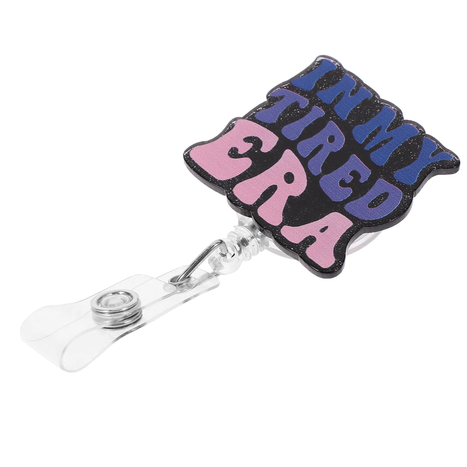 

Retractable Acrylic Badge Holder Clip for Nurses Students Secure ID Fastened Charm Functionality Badge Reel Nurse Name