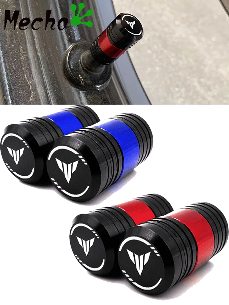 Bouchons de Valve de pneu de roue avec LOGO MT, pour YAMAHA MT09 MT07 MT10 MT03 MT 09 07 03 10 MT-09 MT-07 MT-10 TRACER 900 700 GT FZ09 XSR700/900