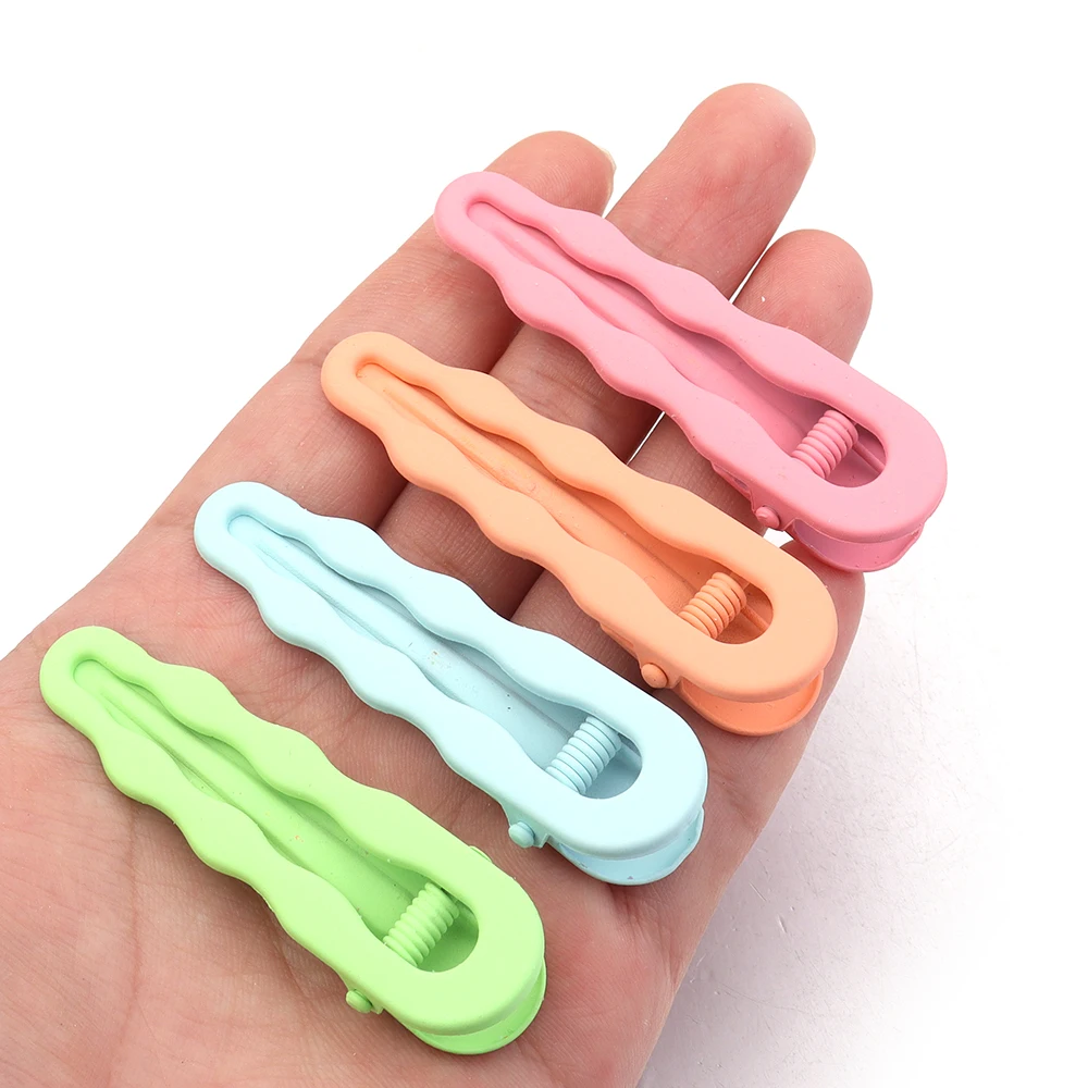 10 teile/los Metall Haarnadeln 5,8 cm Bunte Hohl Welle Haar Clip Haarspangen Einstellung Basis Süße Barrettes Für DIY Haar Zubehör – Detail 4
