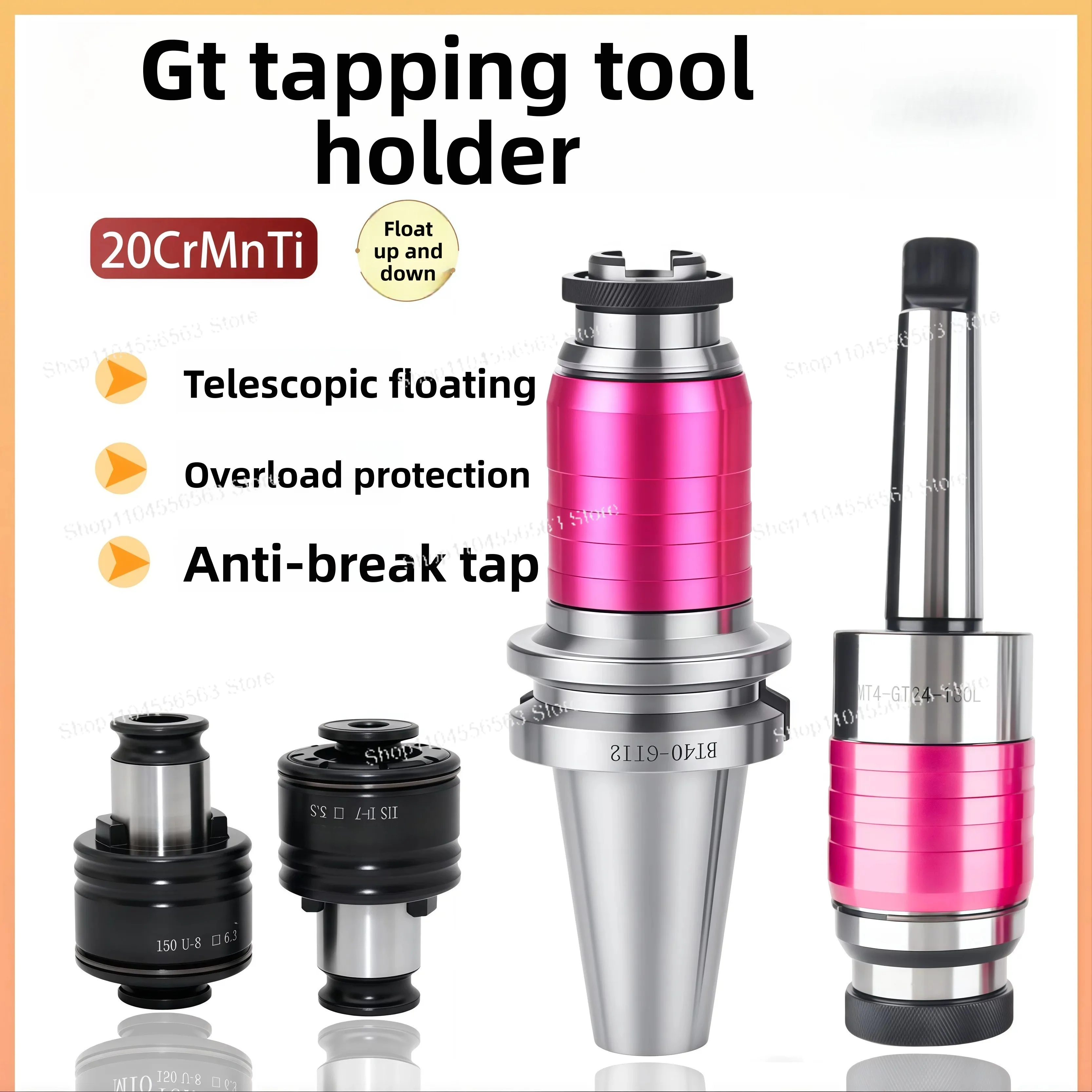 

Tapping handle telescopic floating elastic BT40/50 tap chuck overload protection