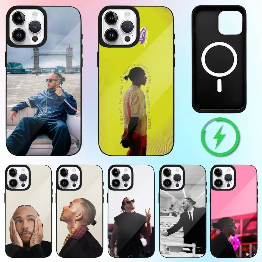 

L-Lewis H-Hamilton-44 Phone Case For iPhone17,16,15,14,13,12,11 Plus,Pro Max Magnetic For Magsafe Wireless Charging