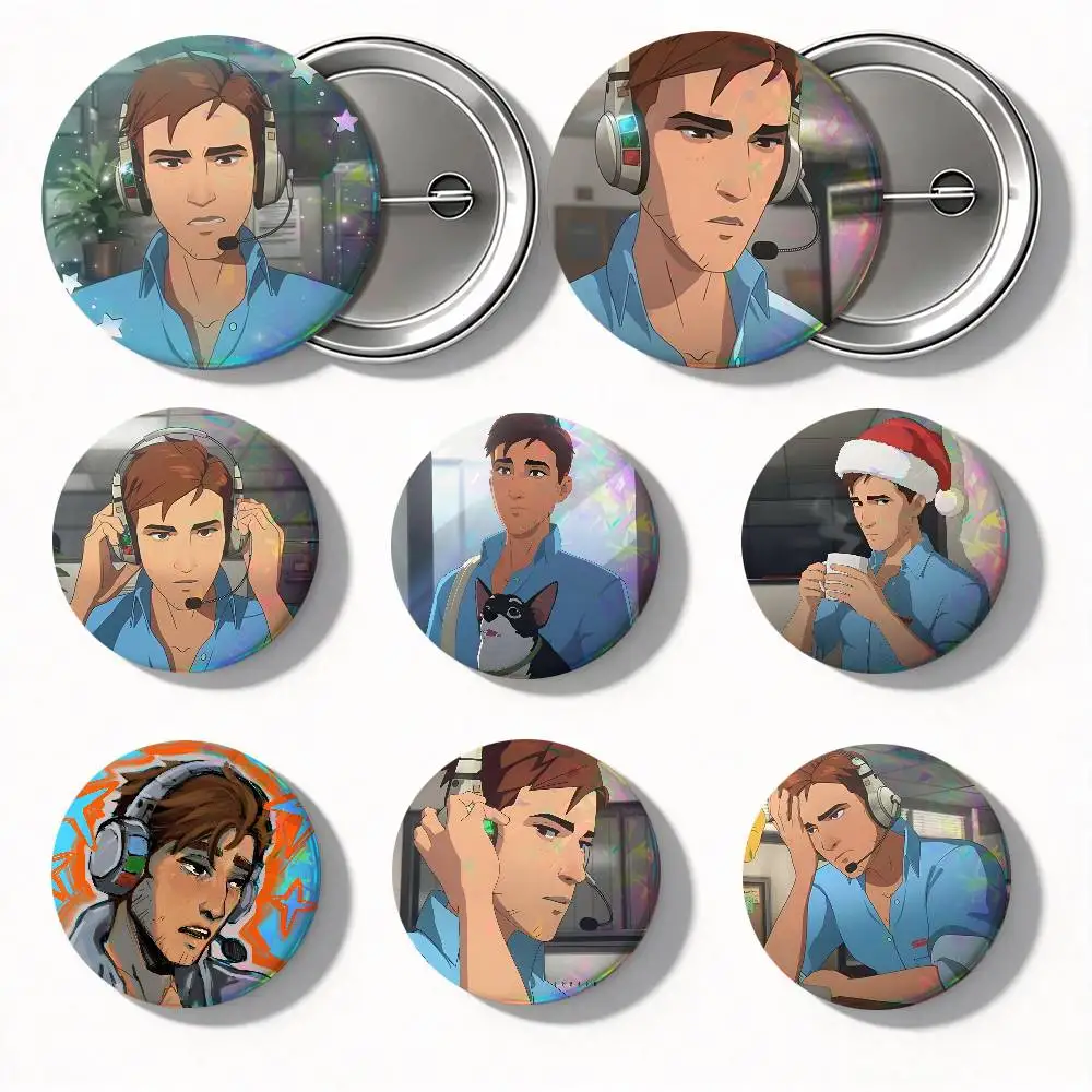 Robert Robertson Dispatch Round Badge Creative Brooch Clothing Backpack Accessories Lapel Pin