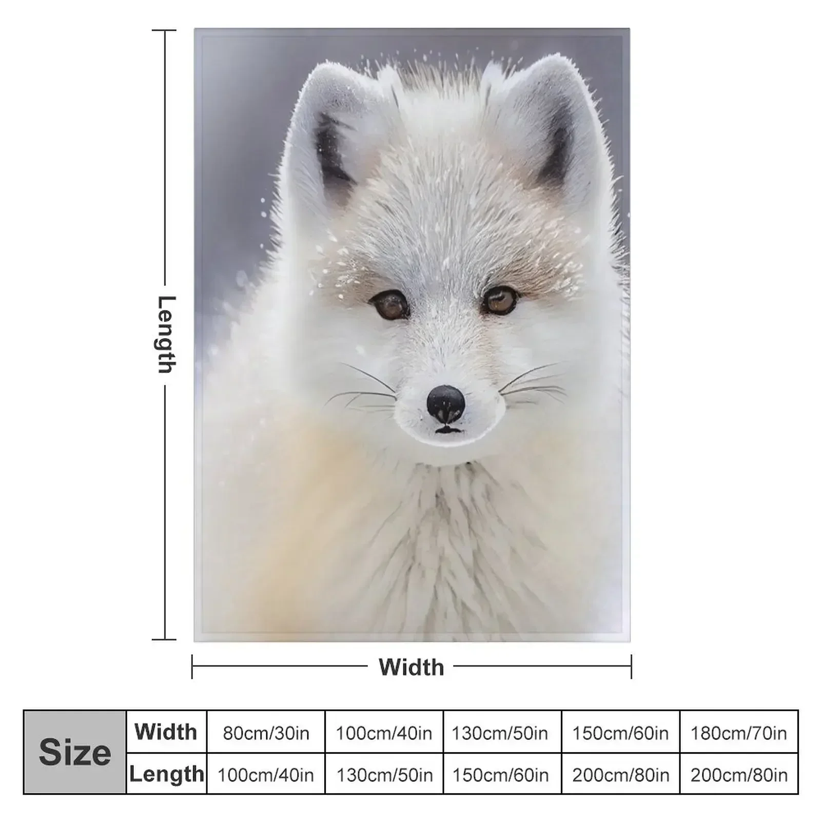 Artic Fox Lover Christmas Gift Series Throw Blanket for winter Blankets For Sofas decorative Plaid Polar Blankets