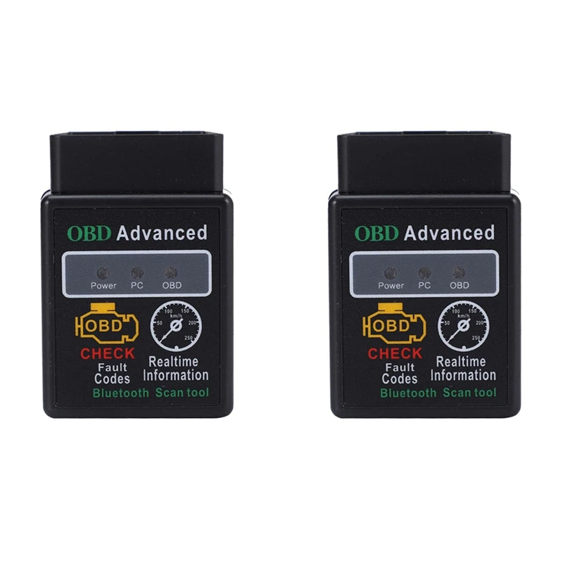 

2X OBD ELM327 CAN BUS Check Engine Car Bluetooth Auto Diagnostic Scanner Tool OBD2 OBDII Interface Adapter For PC