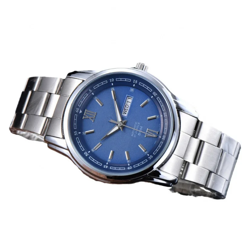 ​ ​ Reloj de lujo para hombre 2025, cristal de zafiro de acero inoxidable, resistente al agua, 100M, movimiento mecánico automático, indicador de fecha