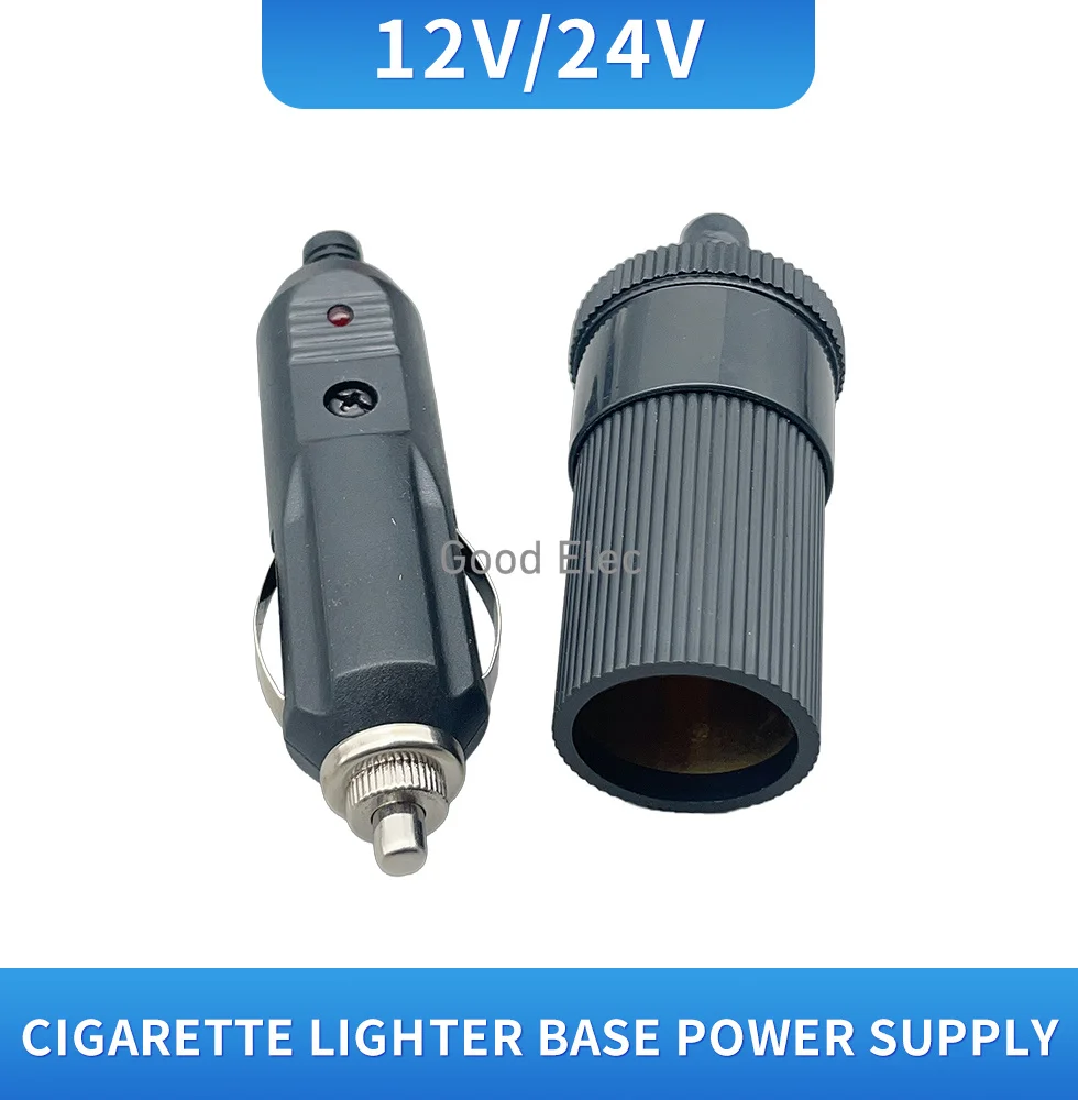 1PCS Car Accessory 12V 24V Female Cigarette Lighter Inline Socket Connector Conversion Plug