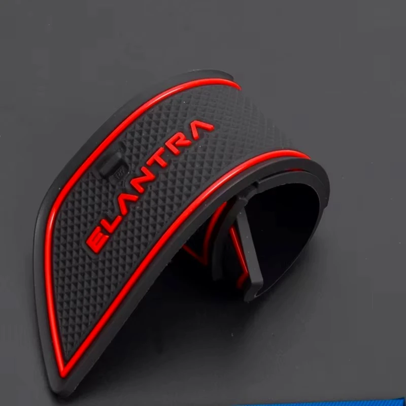 

Коврик для хранения чашек с водой для Hyundai Elantra 2021, противоскользящий коврик для стайлинга автомобилей, подушка для двери, резиновый коврик, аксессуары