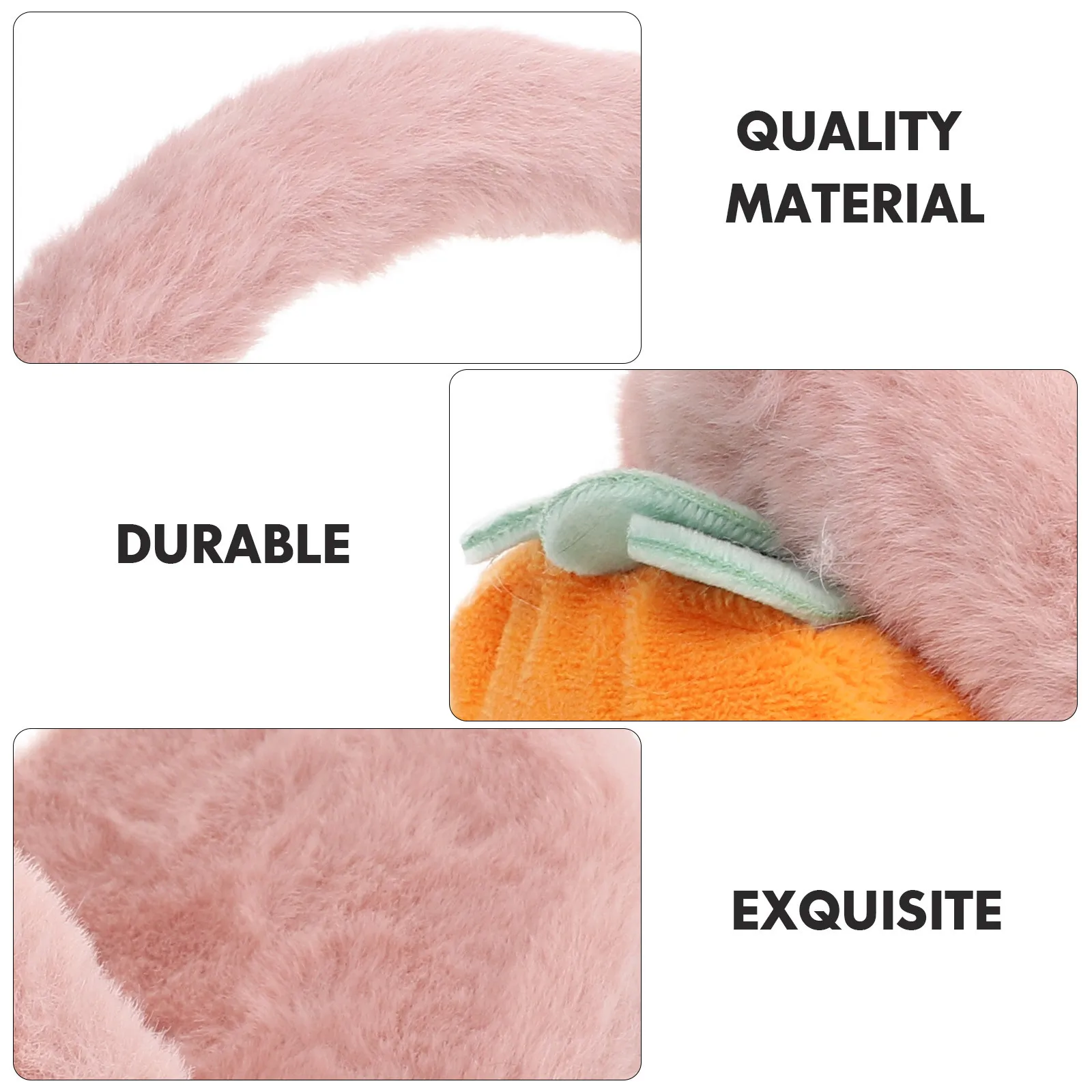 

1Pcs Warm Ear Cover Cartoon Carrot Earmuff Creative Winter Ear Warmer Headband Portable Outdoor Protection