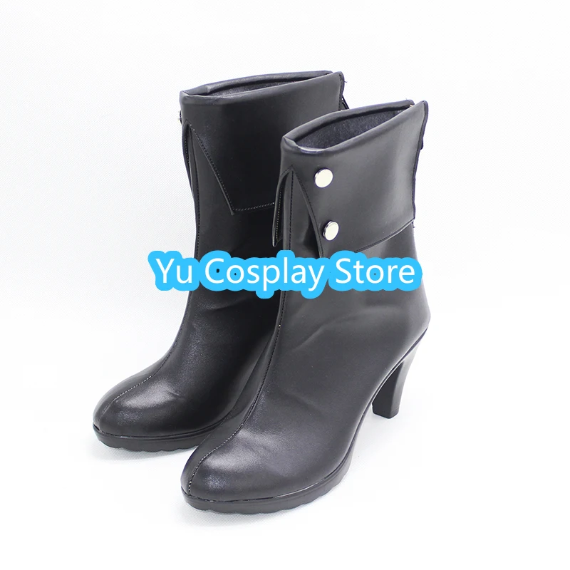 Zapatos de Cosplay de belladonera, botas de Carnaval de Halloween, zapatos de cuero PU, utilería de Cosplay, hechos a medida