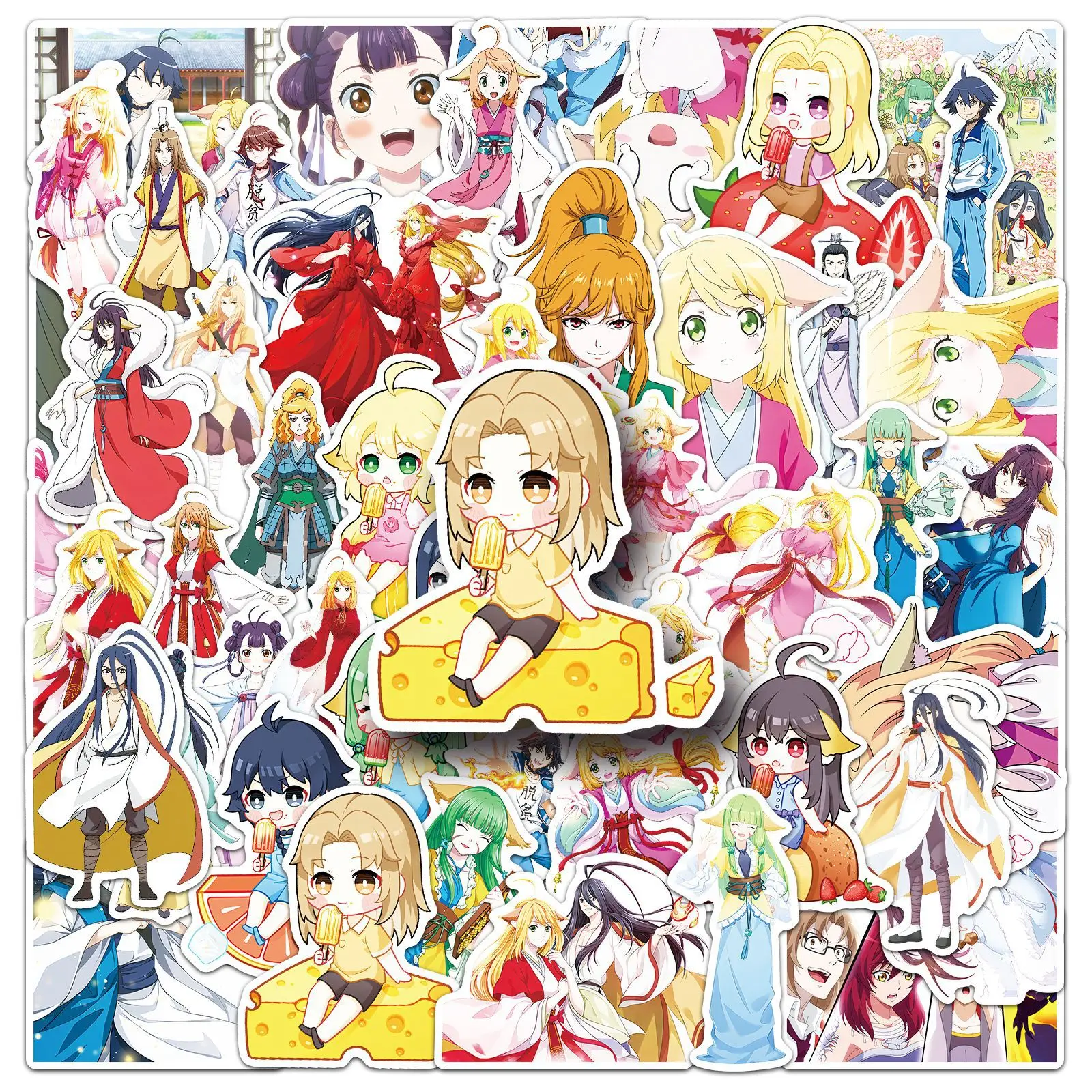 10/50PCS Fox Spirit Matchmaker Anime Graffiti Stickers Funny Cartoon Decal For Photo Album Laptop Phone Cup Guitar Car Kid Toys