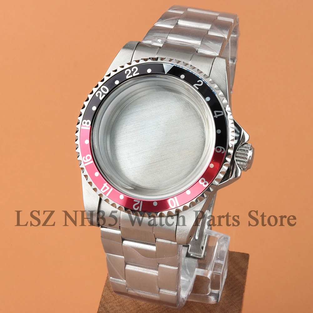 For SUB Dive 39.5mm High Quality Vintage Watch Case For Retro Submariner Seiko NH35 NH36 Movt Uni-directiond Oyster Watchband