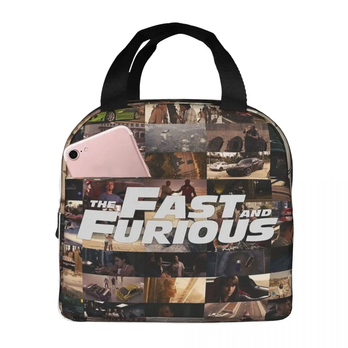 Fast And Furious - Legends - Tribute Lunch Bags Insulated Bento Box Lunch Tote Picnic Bags Thermal Bag for Woman Children Work