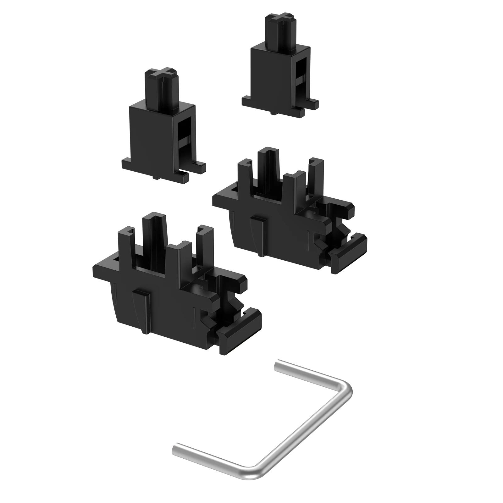 DUROCK Plate Mount Stabilisatoren V3 für HE Magnetische Tastaturen mit nichtmagnetischen Drähten 2U 6,25U 7U vorgeschnittene Snap-in-Stabilisatoren – Detail 6