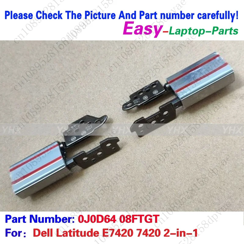 

GYX New For Dell Latitude E7420 7420 2-in-1 LCD HINGE 0J0D64 8FTGT Fast delivery