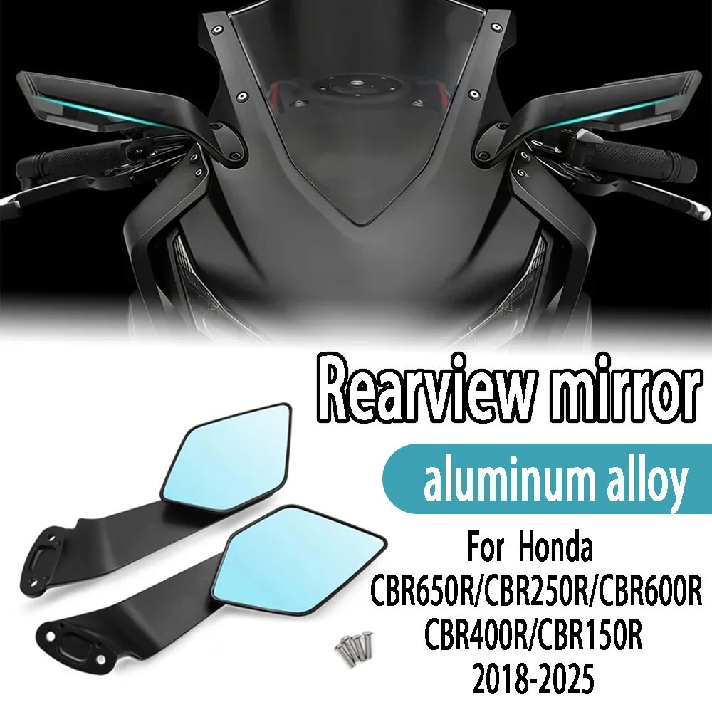 

For Honda CBR150R CBR400R 2018-2025 Motorcycle Fixed Wind Wing Adjustable Rearview Stealth Winglet Mirror Modification Parts