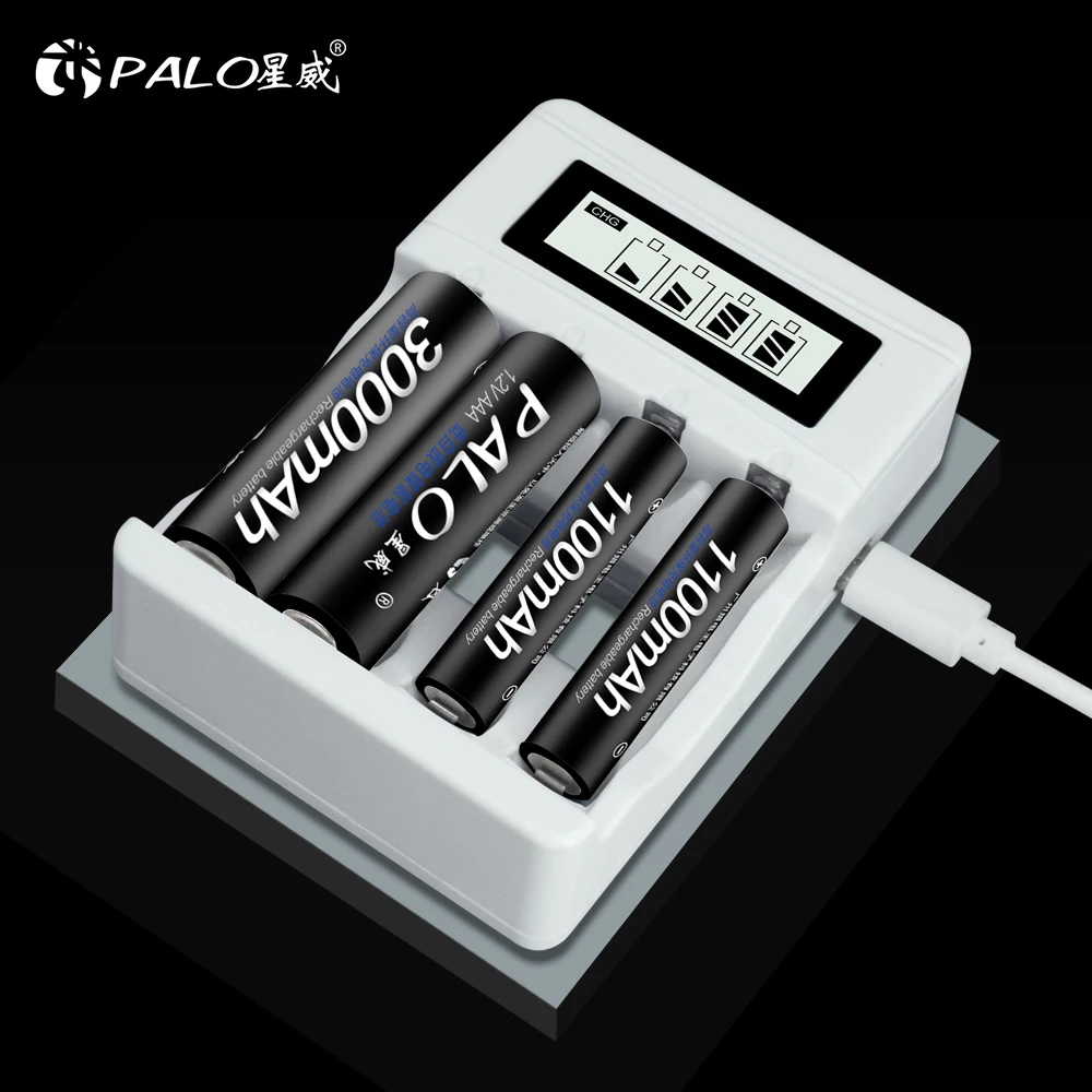 بالو 100% الأصلي 1.2 فولت AAA بطارية قابلة للشحن 1100 مللي أمبير ni-mh AAA بطارية قابلة للشحن 3A بطاريات للعب ماوس لاسلكي